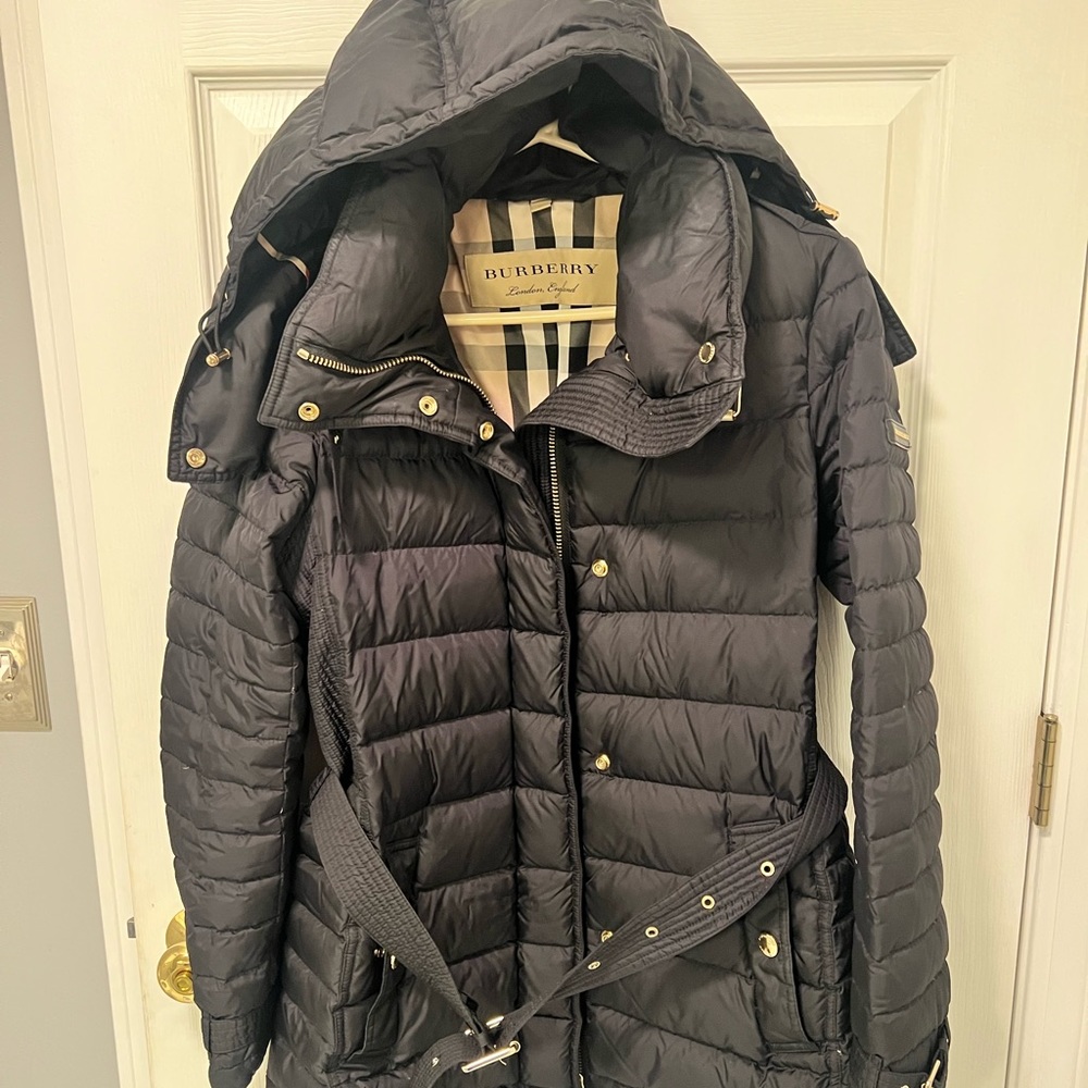Woman’s Burberry winter coat
